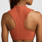 Футболка Nike Sportswear Chill Knit Rib Crop Tank, оранжевый/оранжевый - фото 4