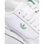 Бело-зеленые кроссовки adidas Originals Court Super - фото 4