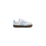 Кроссовки adidas Kids Samba OG "Cloud White/Clear Sky/Blue", белый - фото