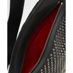 Мужская кожаная сумка-слинг Empire Spikes в стиле фанк Christian Louboutin, черный - фото 3