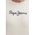 Хлопковая футболка Pepe Jeans Eggo, бежевый - фото 6