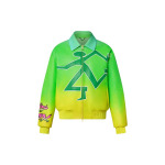 Новые квартальные продукты LV Jacket Men Green Louis Vuitton, зеленый - фото