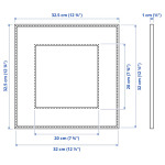 Рамка, черная, 32х32 см, LOMVIKEN IKEA - фото 4