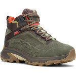 Походная обувь Merrell Moab Speed 2 Leather Mid Waterproof, оливковый - фото