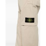 Stone Island прямые брюки с нашивкой Compass, коричневый - фото 5