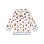 Dolce & Gabbana худи Baby Leopard на молнии, белый - фото 2