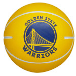 NBA Dribbler Golden State Warriors микро баскетбольный мяч Wilson, цвет Yellow/Blue - фото 4