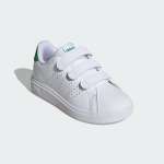 Детские кроссовки Advantage Base 2.0 Adidas, цвет Cloud White/Cloud White/Green - фото 4