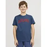 Детская рубашка с короткими рукавами Jack & Jones "JJEJOSH TEE SS CREW NECK NOOS JNR" Jack & Jones Junior, синий - фото