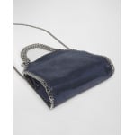 Мини-сумка-тоут Falabella с металлизированной цепочкой Stella McCartney, цвет Dark Blue - фото 7