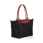 Сумка на плечо из нейлона Le Pliage Original среднего размера Longchamp, цвет Black - фото 5