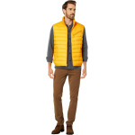 Утепленный жилет Cole Haan Zip Front Quilted Vest, желтый - фото 4