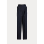 Брюки PLEATED WOOL BLEND CREPE PANT Ralph Lauren, синий - фото 2