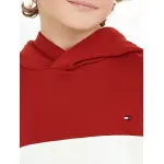 Толстовка с капюшоном Tommy Hilfiger "COLORBLOCK FLEECE HOODIE", дети до 16 лет, цвет Ancient White/Red/Navy - фото 3