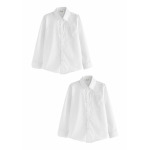 Рубашка SCHOOL 2 PACK LONG SLEEVE Clarks, цвет white - фото 5