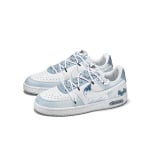 Кроссовки Nike Court Borough Skateboarding Shoes Men Low-top White/blue, белый/синий - фото 5