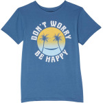 Футболка Tiny Whales Don't Worry Be Happy T-Shirt, цвет Faded Navy - фото 2