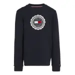 Толстовка Tommy Hilfiger "STAMP EMBROIDERY REG SWEATSHIRT", дети до 16 лет, с нашивкой-логотипом, цвет Desert Sky - фото 4