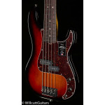 Басс гитара Fender American Professional II Precision Bass V 3-Color Sunburst Rosewood Bass Guitar-US210038102-9.99 lbs - фото