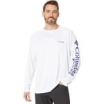 Рубашка Columbia Terminal Tackle L/S, цвет White/Nightshade Logo - фото