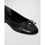 Балетки из смешанной кожи с закрытым носком Tory Burch, цвет Perfect Black  Perfect Black - фото 4