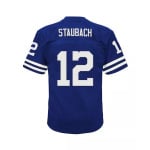 Джерси для мальчиков и девочек дошкольного возраста Roger Staubach Navy Dallas Cowboys 1971, футболка Legacy для пенсионеров Mitchell & Ness, синий - фото 4