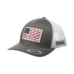 Бейсболка Columbia PFG Mesh Snapback Fish Flag Ball Cap, цвет Titanium/White - фото