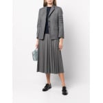 Thom Browne однобортный блейзер с полосками 4-Bar, серый - фото 2