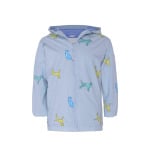 Дождевик DOG COLOUR CHANGING WATERPROOF JACKET Holly & Beau, светло-голубой - фото 4