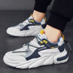 Кроссовки DEERWAY Chunky Low-Top Sneakers Men, белый/серый/синий - фото 7