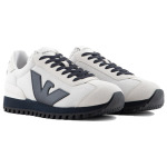 Кроссовки EMPORIO ARMANI Lifestyle Shoes Men Low-top White/Navy, белый/тёмно-синий - фото 2