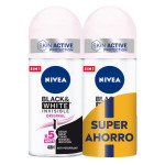 Дезодорант Desodorante Black & White Invisible Original Duplo Ahorro Nivea, 50 ml - фото 2