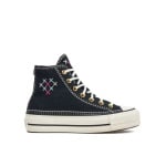 Тканевые Кроссовки Converse Chuck Taylor All Star Lift Crafted Stitching Platform A08731C, черный - фото