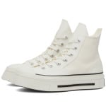 Кроссовки Converse Chuck 70 De Luxe Squared, цвет Egret & Black - фото