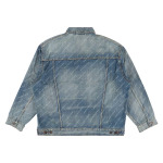 Куртка Balenciaga All-Over Logo Oversized Denim Jacket, синий - фото 2