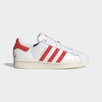 Кроссовки Adidas SUPERSTAR, цвет White/Bright Red/Wonder Gray - фото