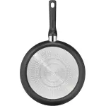 Сковорода Tefal "Hard Titanium Pro", алюминий, антипригарное покрытие, индукционная, индикатор температуры, сделано во Франции Ø 24 см + высота 5 см, черный - фото 3