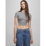 Футболка Pull&Bear, цвет Chamois/Basalt grey - фото 3