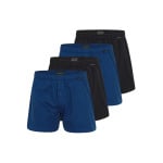 Боксеры Schiesser Boxershorts Singel-Jersey, цвет Blau / Schwarz - фото