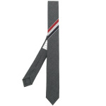 Thom Browne RWB-motif tie, серый - фото