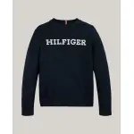 Свитер с круглым вырезом для мальчика с длинными рукавами Tommy Hilfiger, синий - фото 5