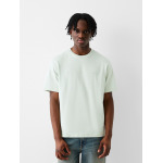 Футболка Bershka, цвет Pastel Green - фото 2