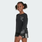 Футболка с длинными рукавами и круглым вырезом на талии Adidas, цвет Black - фото 5