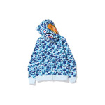 A BATHING APE BAPE ABC Shark Толстовка на молнии на молнии, синяя, Розовый - фото 5