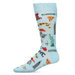 Мужские носки New York Rayon from Bamboo Novelty Crew Socks MeMoi - фото