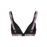 HUGO Underwear бюстгальтер треугольной формы "TRIANGLE SPORTY LACE", с манжетами с логотипом, черный - фото 2