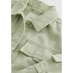 Джинсовая куртка CROP Next, цвет khaki green - фото 3