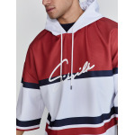 Свитер SikSilk Sweater, цвет Bordeaux/White - фото 3