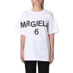 Футболка Mm6 Maison Margiela женская, белый / черный - фото 3