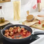 Сковорода Tefal "Generous Cook", алюминий, (1 шт.), термосигнальный индикатор температуры, для всех типов плит, включая индукционные Ø 32 см, черный - фото 5